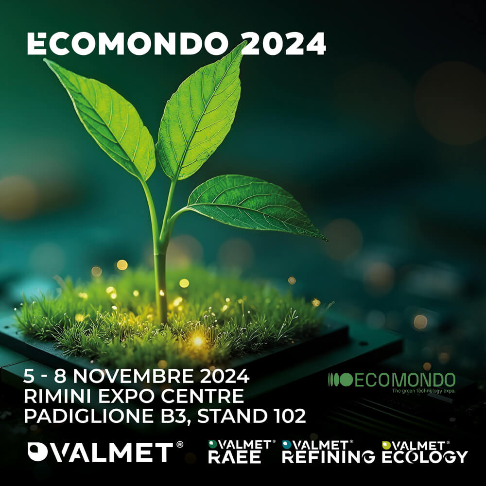 Valmet sarà a Ecomondo 2024 con le divisioni RAEE, Ecology e Refining